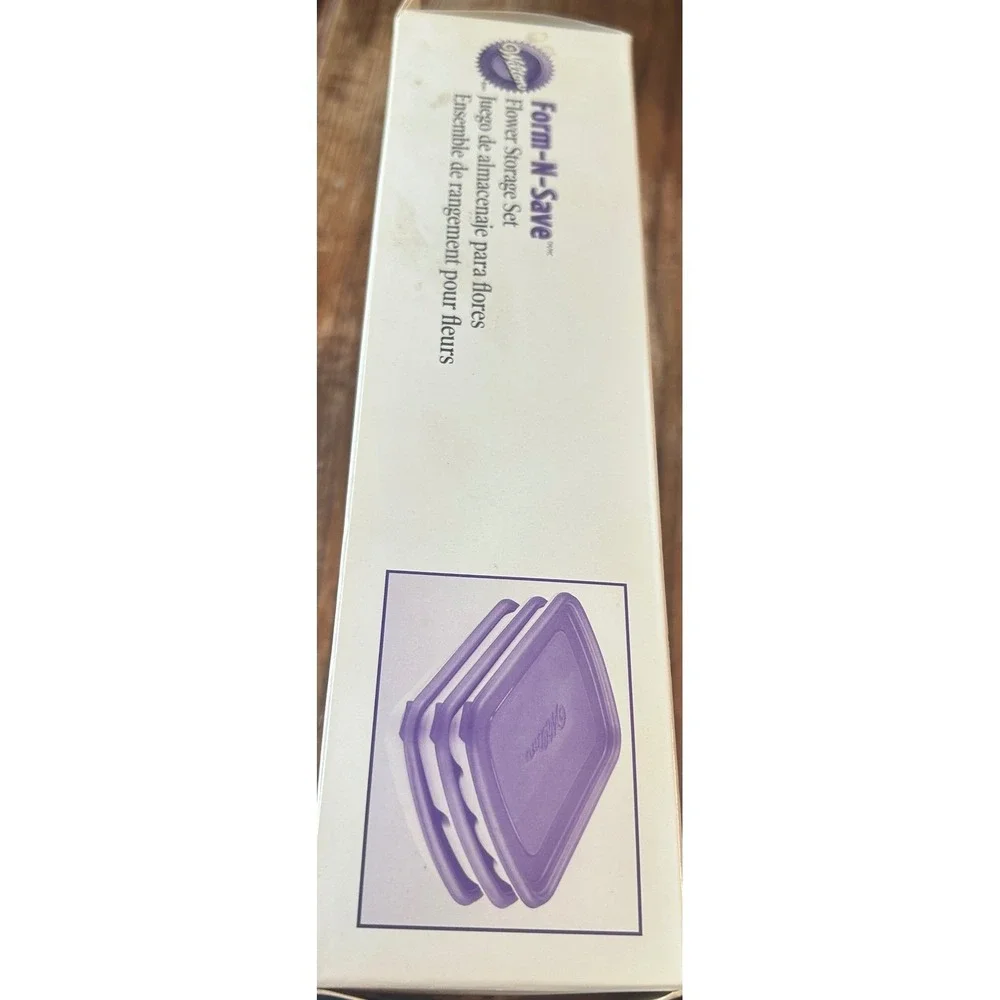 Wilton Form-N-Save Flower Storage Set 417-1187 Cake Decorating Trays Lids 6pc